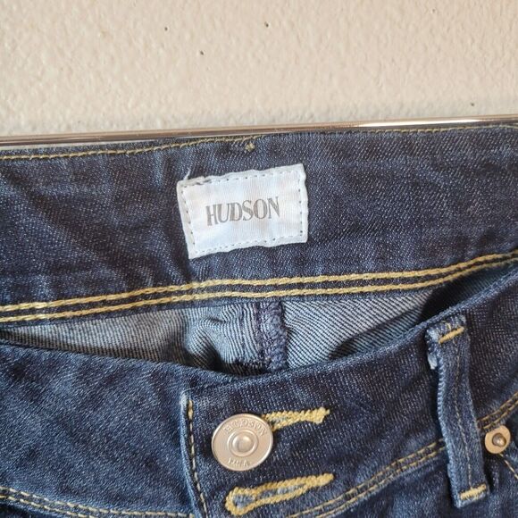 Hudson‎ Collin Skinny Jean Sz 29 Stretch Denim Double Button Low Rise Tapered - Picture 5 of 10